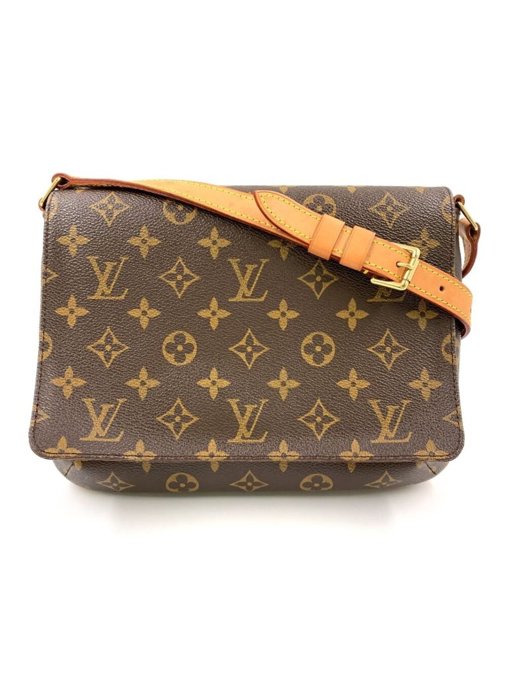 Louis Vuitton Musette Tango Short Strap Monogram Brown Shoulder Bag